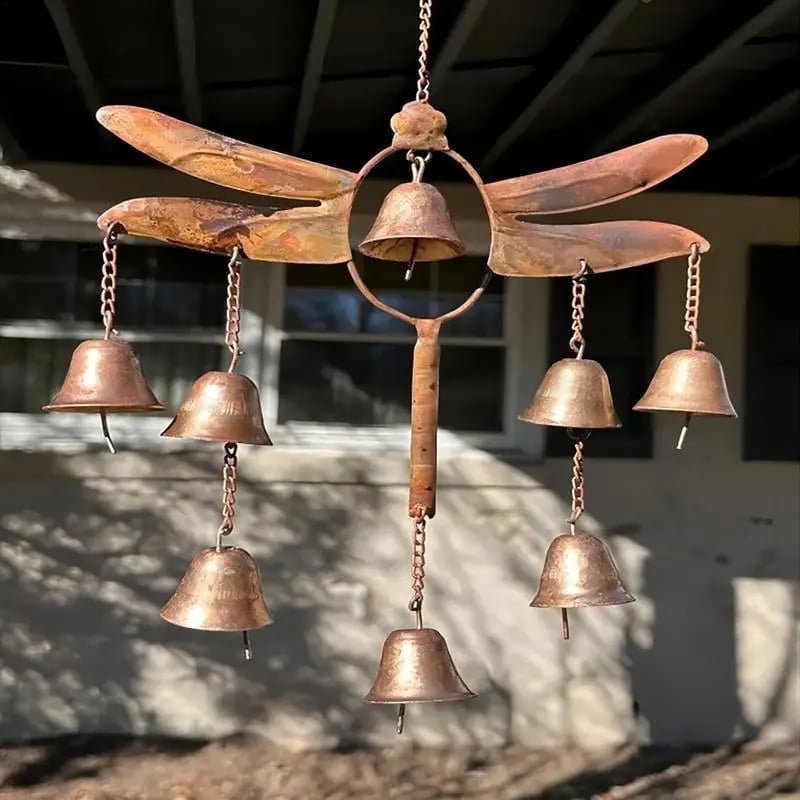 100% Handmade Dragonfly With Bells Wind Chime