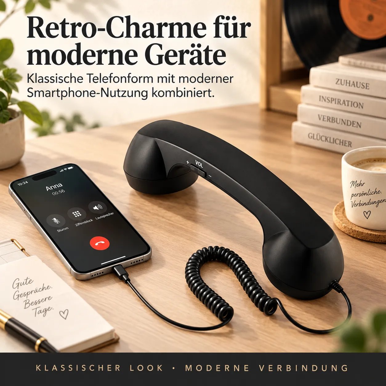 Retro Telefonhörer klassisches Design
