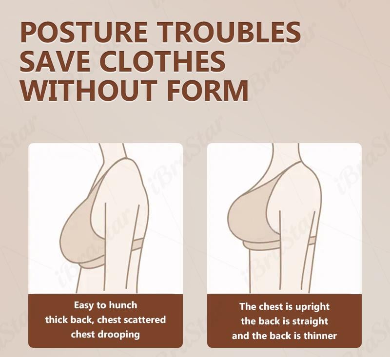 【Postural correction】Women’s Beige Wireless Bra, Soft Breathable Non-removable Moulded Cups, Yoga Fitness Sportswear for Gym & Daily Training