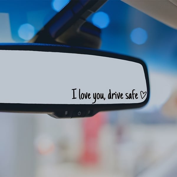 ✨1 KAUFEN, 1 GRATIS💓 „Ich liebe dich, fahr vorsichtig“-Aufkleber (4 Stück)