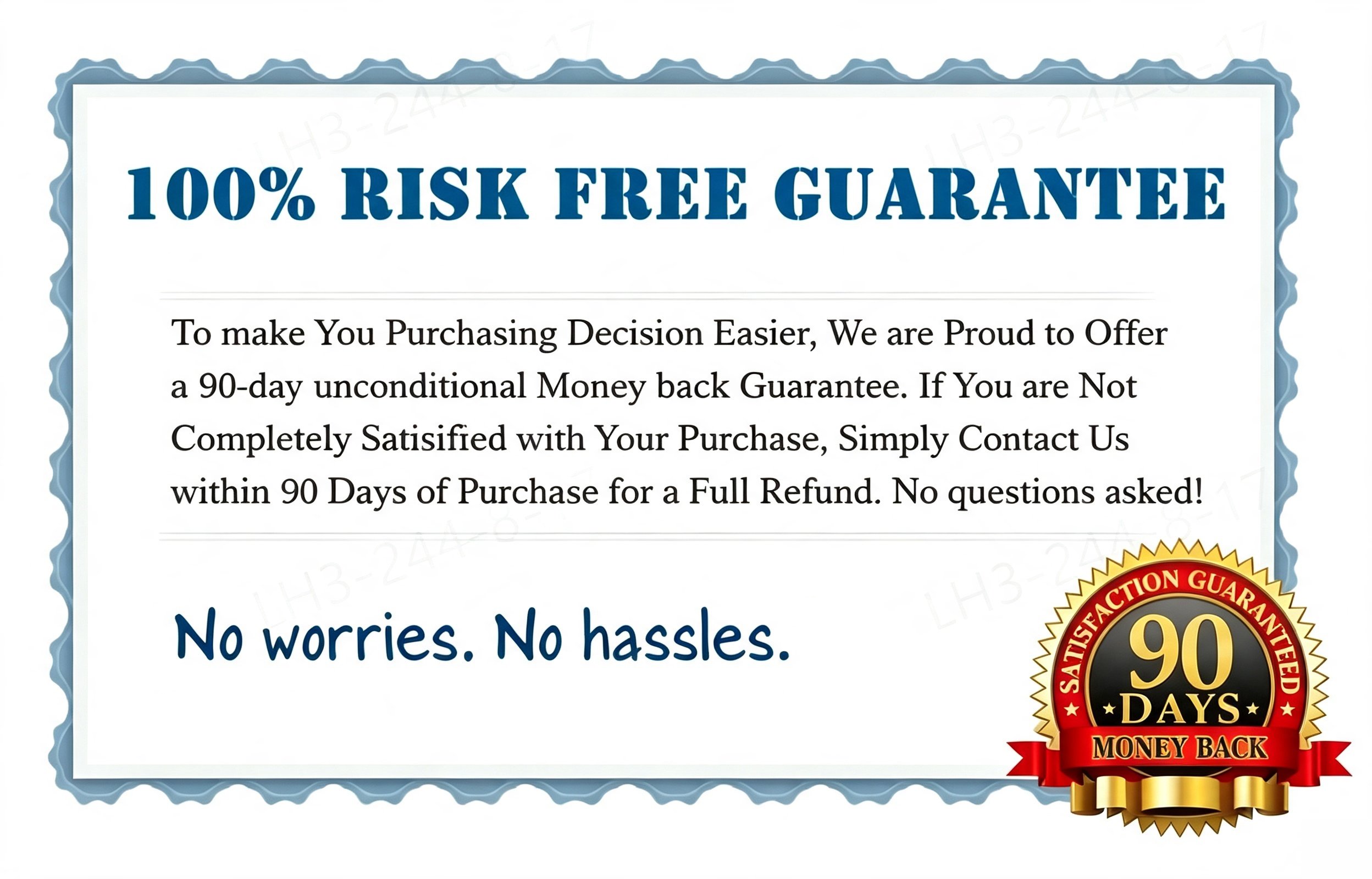 90-day money-back guarantee