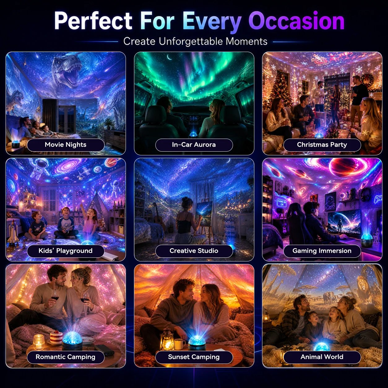Ambient projector lifestyle scene