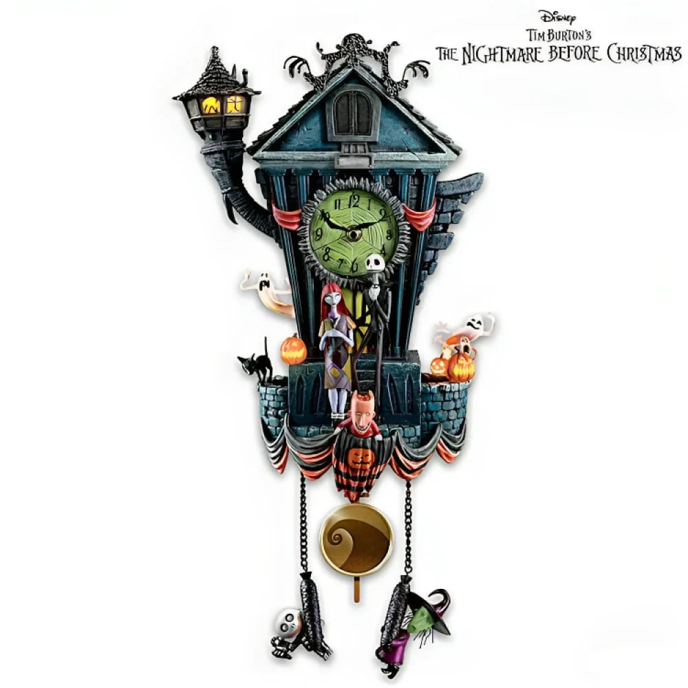 🏆 50K+ SOLD! 49% OFF - 🎃Halloween Wall Clock,Nightmare Before Christmas Cuckoo Clock