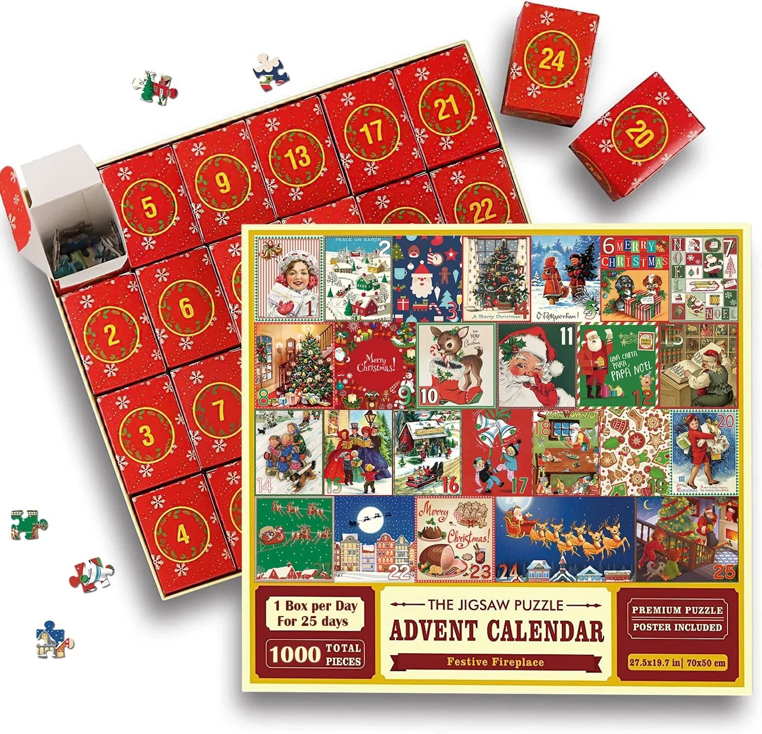 🔥Christmas Early Bird Sale 49% off - 🎅Christmas Advent Calendar Jigsaw Puzzle 1000pcs🎄