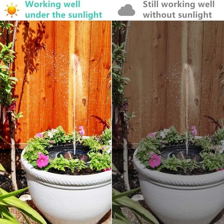 Decorative solar fountain gift for garden and bird lovers