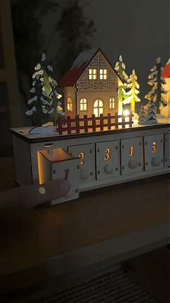 Wooden Advent Calendar Magic