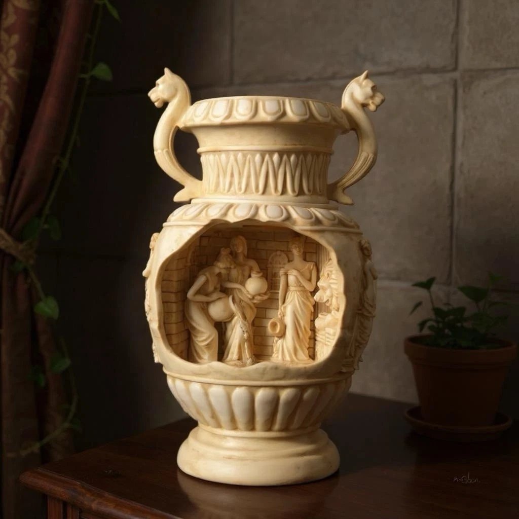 🔥Last Day 49% OFF - 🫖✨Indoor Neoclassical Vase Fountain Home Decor - Aegean Accents New(✨Same as in the video)