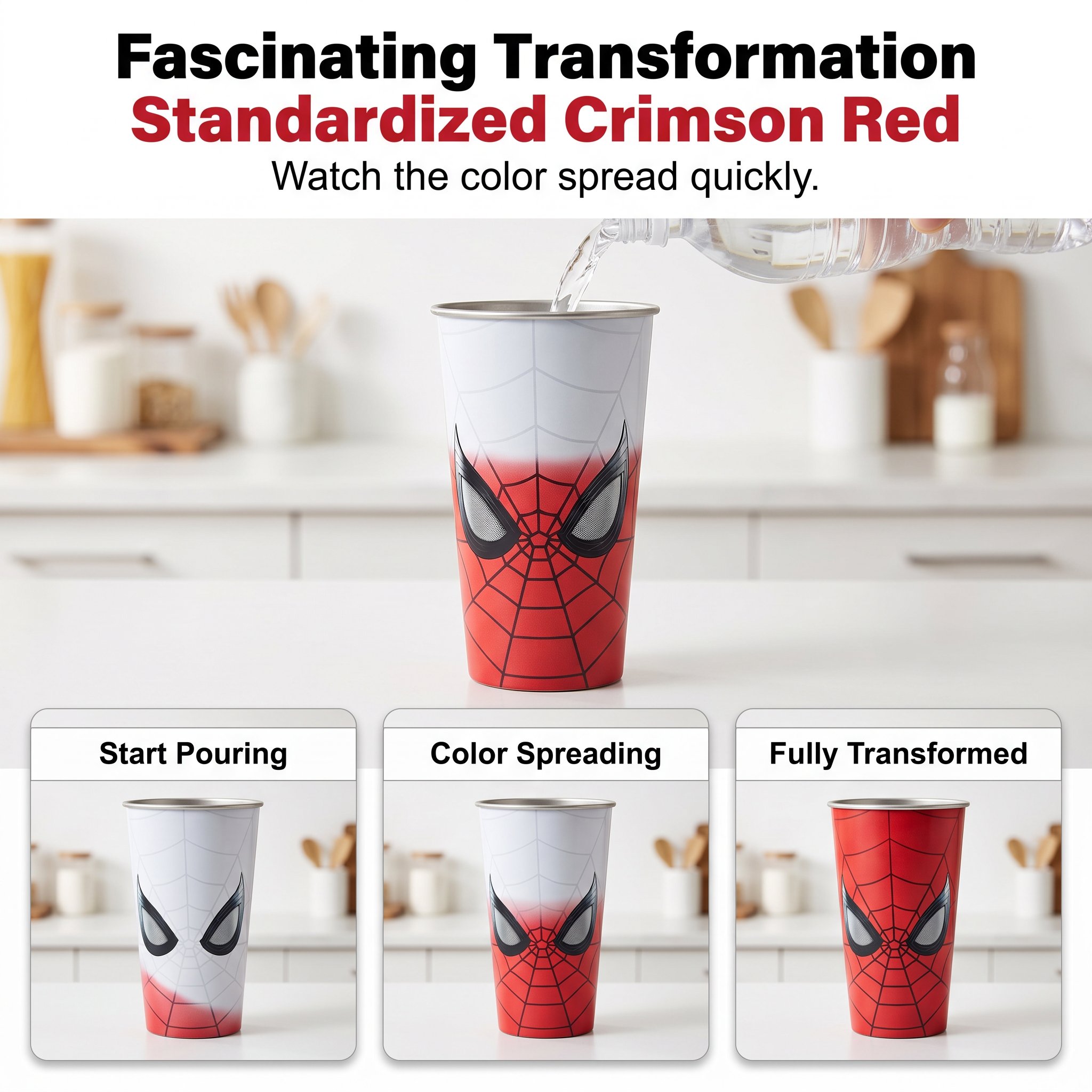 Large Capacity Superhero Tumbler