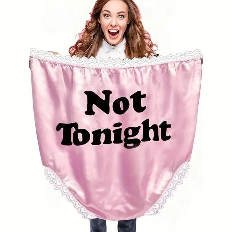 Funny Giant Adult Prank Gift Panties, Leopard Print Lace Trim, Unisex Joke Gift, Super Large Novelty Granny Underwear, Party Pranks