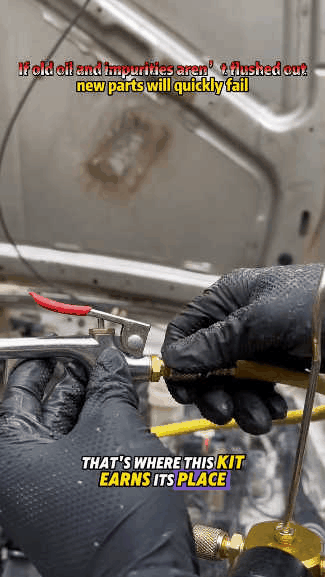 Heavy-duty AC flush kit for car air conditioning cleaning