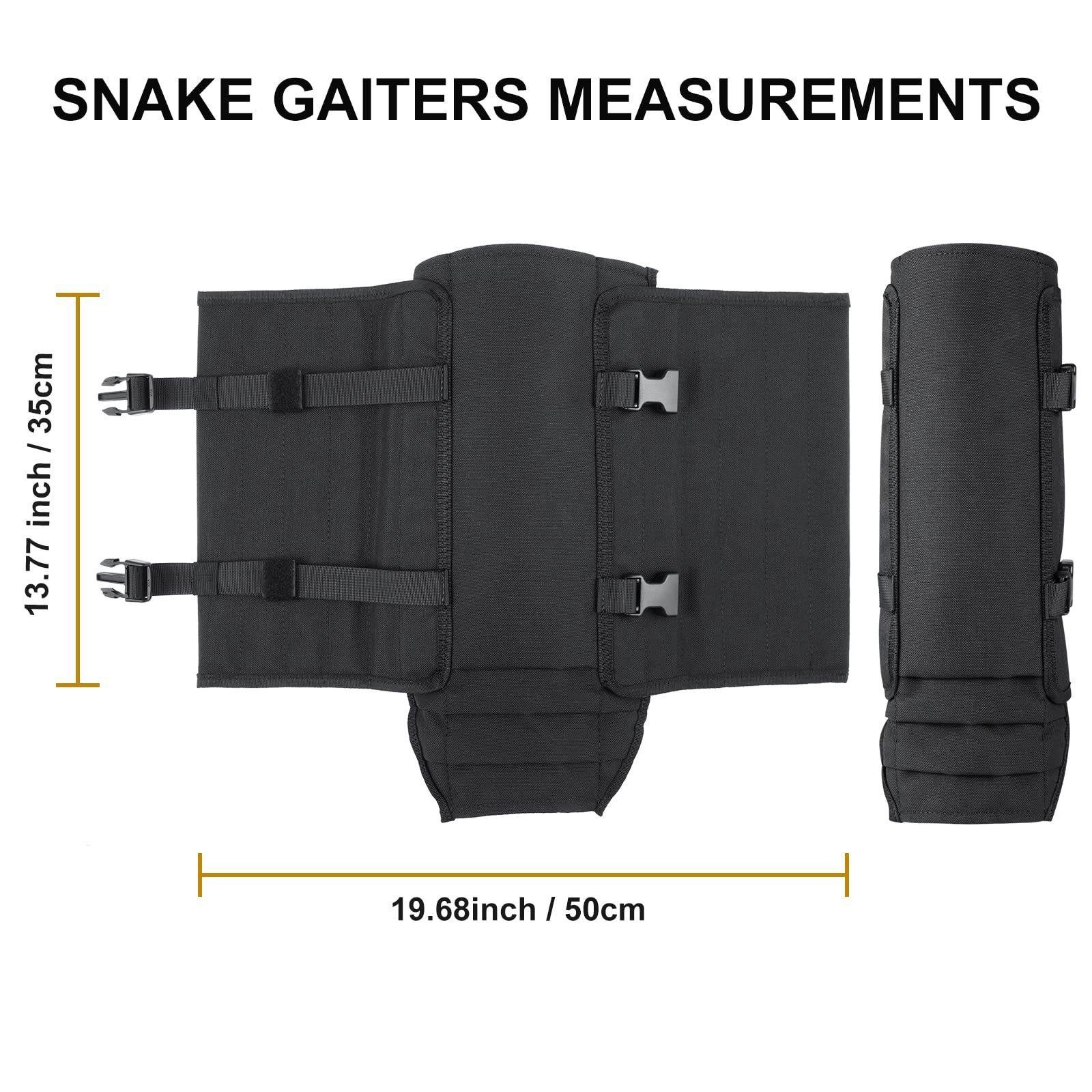 Unisex Adjustable Outdoor Snake-Resistant Leg Gaiters, Abrasion-Resistant Durable Fabric Protective Gear for Hunting, Hiking