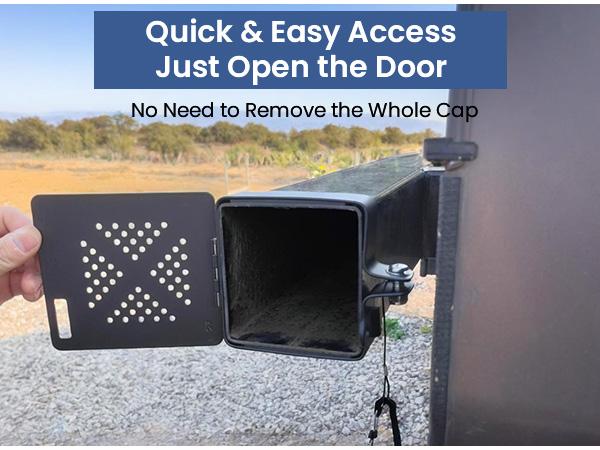 Safoner Aluminum RV Bumper End Caps for Sewer Hose Storage | Must-Have RV Camper Essential Accessories