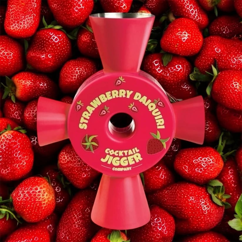 Strawberry Daiquiri cocktail jigger