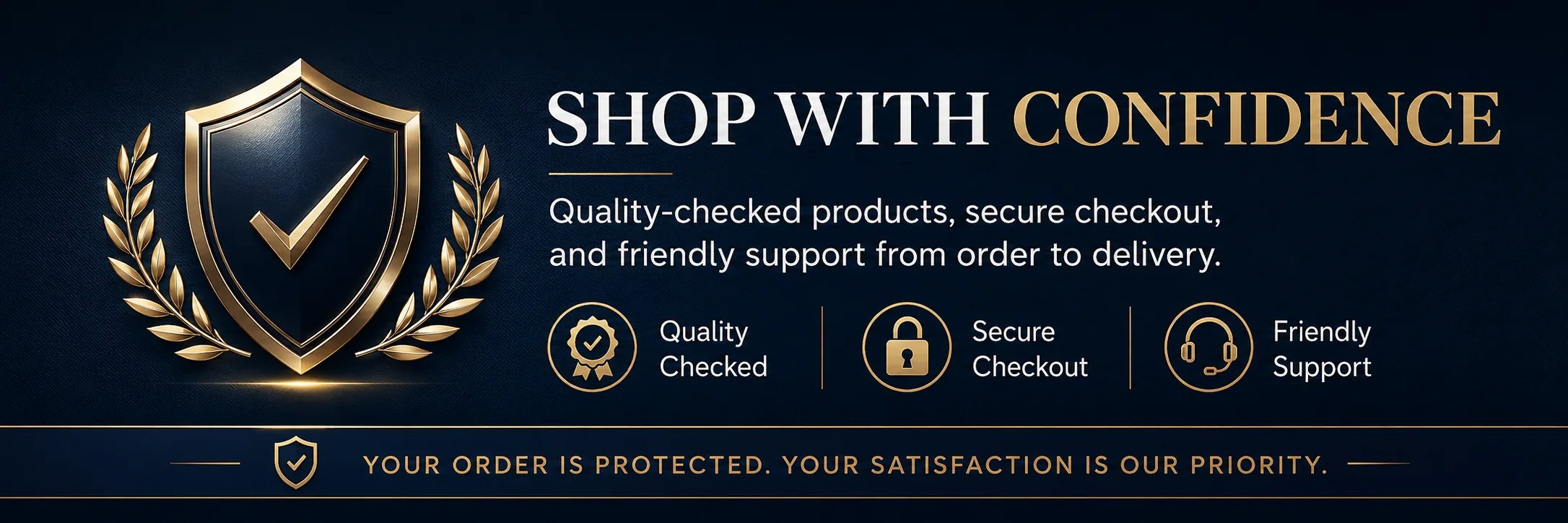 Secure checkout and customer support
