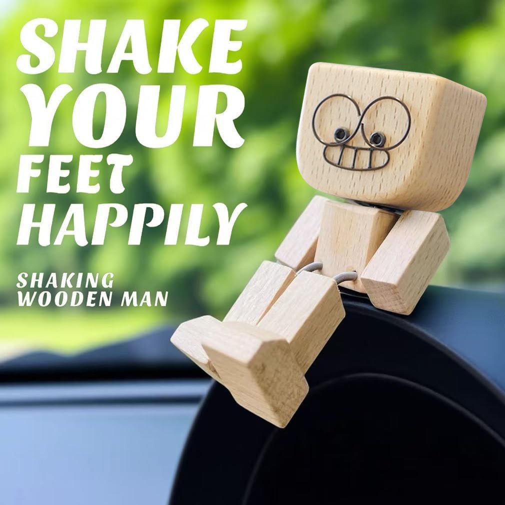 🔥Charming Little Wooden Figure That Sways with 12PCS Magnetic Expressions