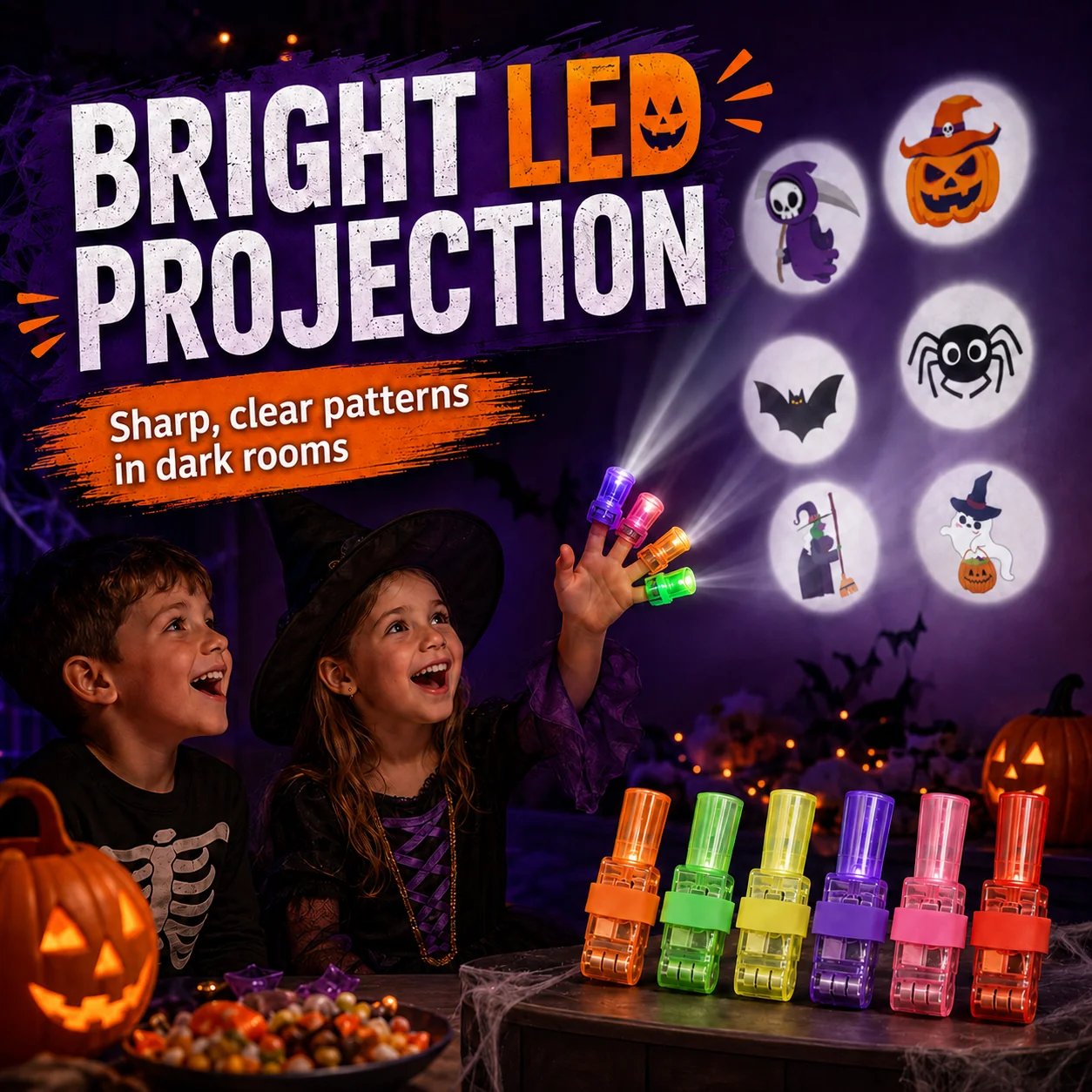 LED Halloween projection