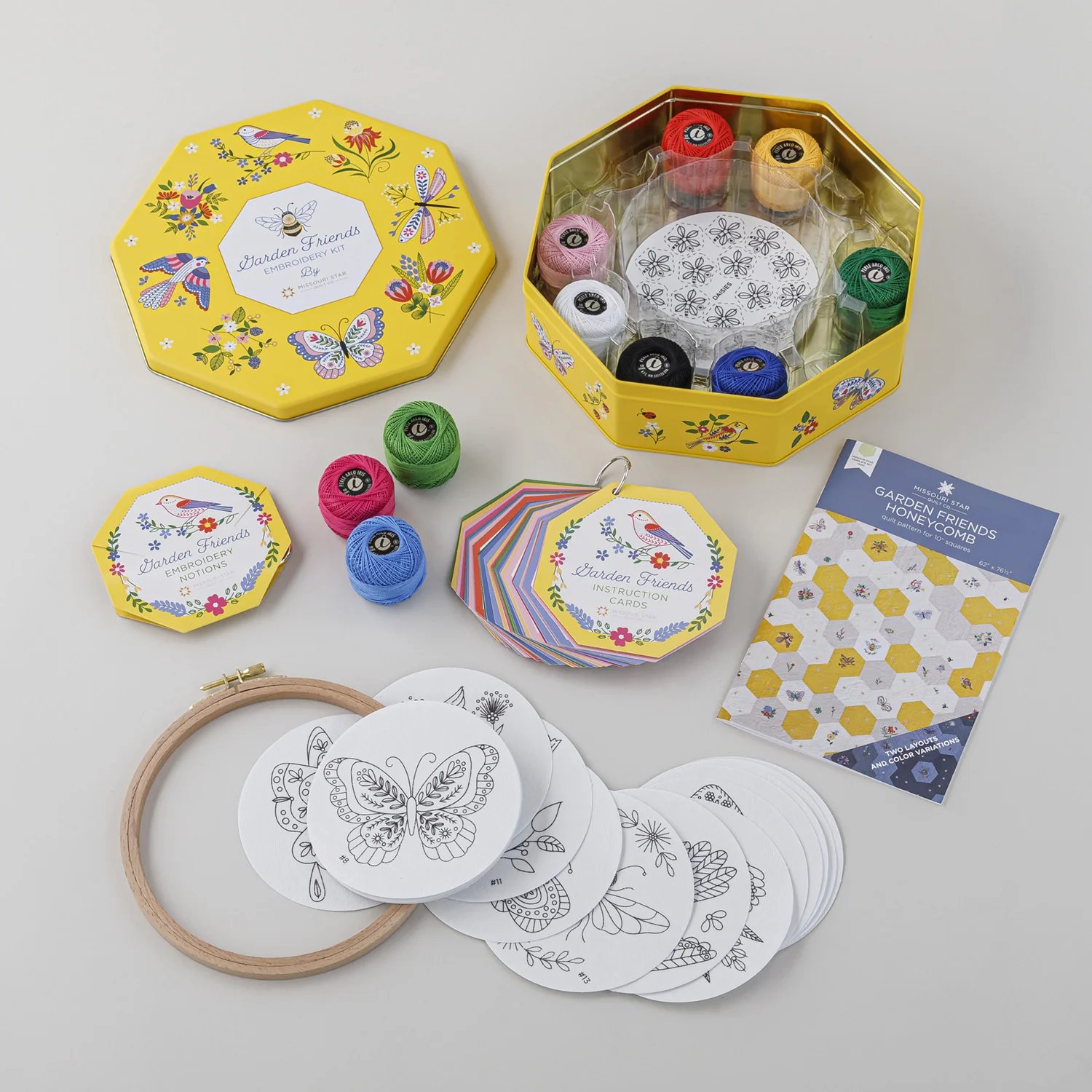 🌼🦋🐝Garden Friends Embroidery Kit by Missouri Star🎨Beginner-friendly