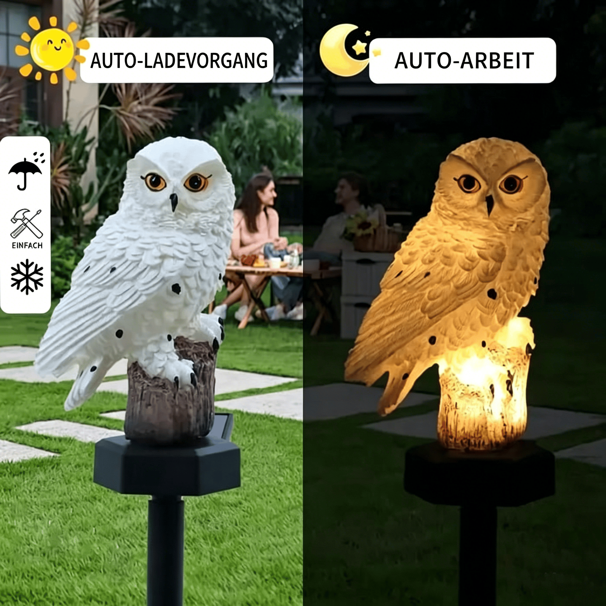 ✨Wasserdichte Solar-Eulenleuchte🦉