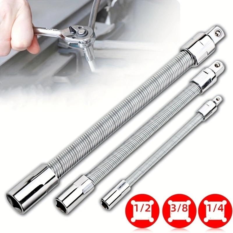 1/2 Inch 35cm Multifunctional Socket Wrench Set - 3 Bendable Shafts, Wrench Extender, Connecting Rod - Work Tools, Cars Accessories, Car Stuff, Field Mechanic Tools for Home Use 1/2 Inch 35cm Multifunctional Socket Wrench Set - 3 Bendable Shafts, Wrench Extender, Connecting Rod - Work Tools, Cars Accessories, Car Stuff, Field Mechanic Tools for Home Use