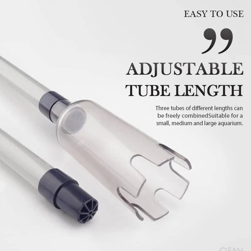 Adjustable tube length aquarium gravel cleaner up to 73cm